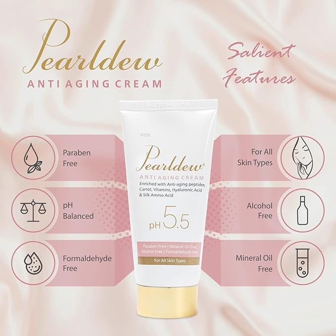 Pearldew Anti-Aging Cream | pH Balanced - 50 Gms | Pack of 2