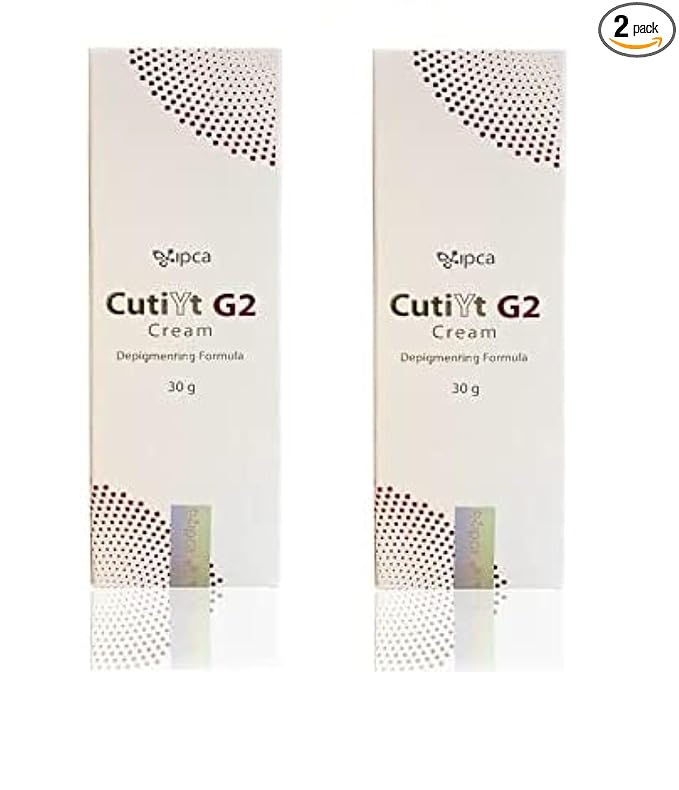 IPCA CutiYt G2 Depigmenting Cream - 30 gms - Pack of 2