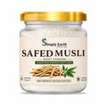 Simply Earth Organic Safed Musli Root Powder | Ayurvedic for Stamina, Performance & Energy | Siva Musli Podi/Shweta Musli Hudi | No Added Preservatives - 100 GM