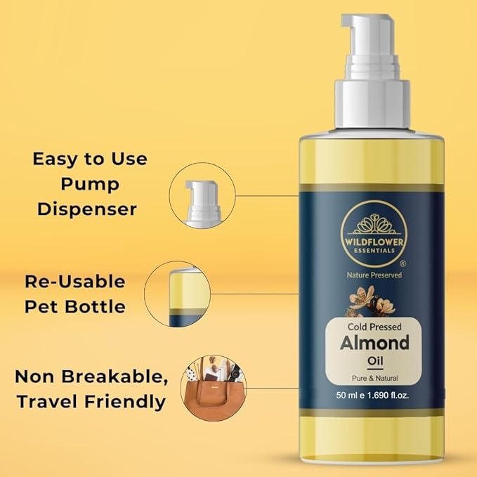 Wildflower Essentials Almond Oil Cold Pressed - 50 ml