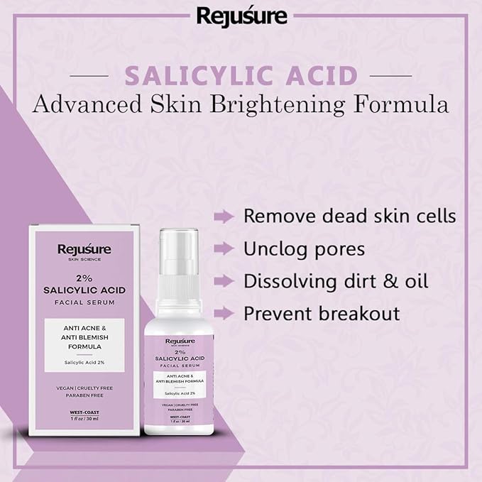 Rejusure 2% Salicylic Acid Acne Care Face Serum - 30 Ml