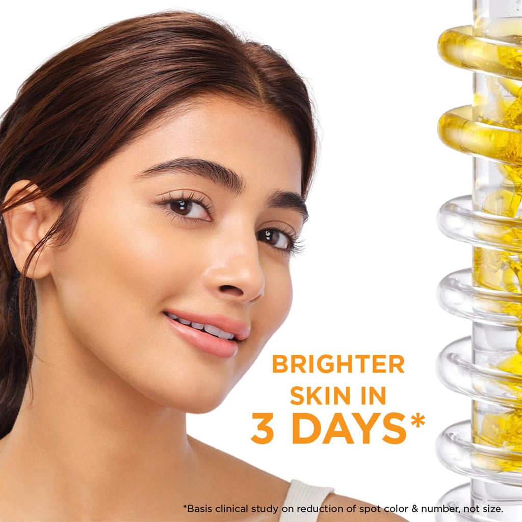 Garnier Skin Naturals, Face Serum, Bright Complete Vitamin C Booster, 30 ml &Garnier Skin Naturals, Night Cream, Anti-Dark Spots & Brightening, Bright Complete Vitamin C Yoghurt, 40 g