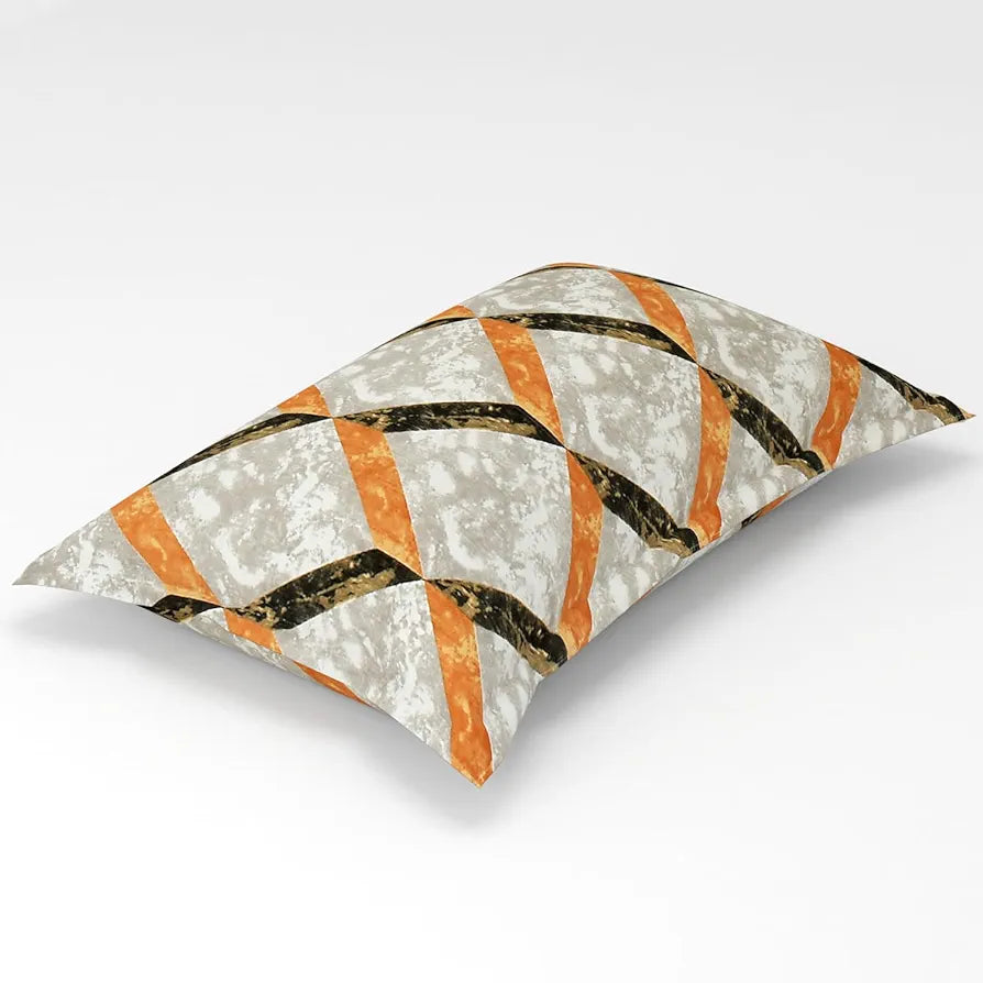 Homefab India 180 TC Microfiber Single BedSheet with 1 Pillow Cover Beige Brown