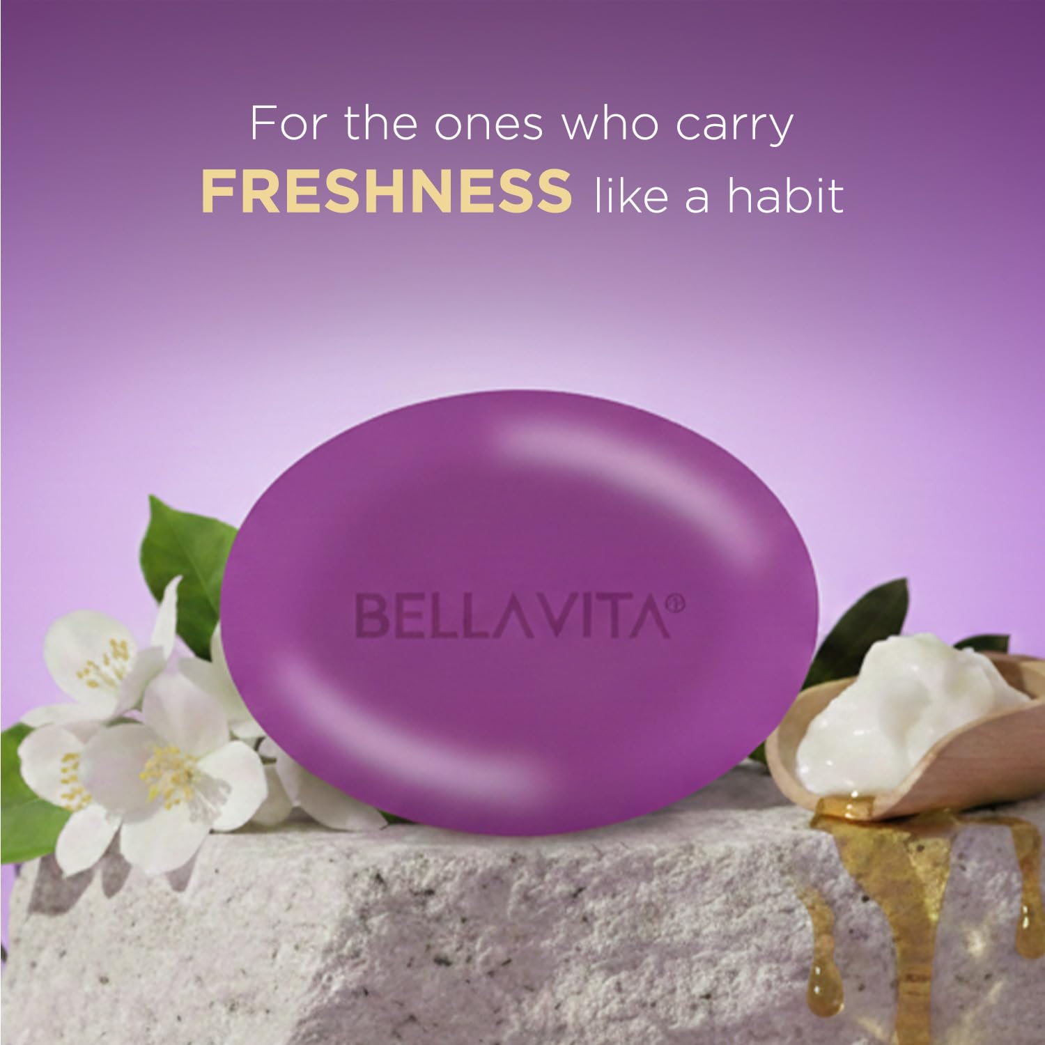 BELLAVITA Perfume Bathing Soap Bar for Women 3 x 100Gm with Pure Glycerin for Glowing Skin | Date, Glam and White Oud | Paraben and SLS Free