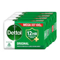Dettol Original Bathing Soap Bar with 12 HR protective shield (400gm) | Kills 99.99% Germs, 100g (Pack of 4)