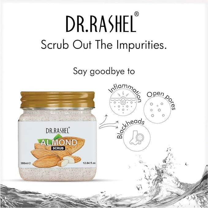 Dr.Rashel Almond Scrub For Face & Body - 380 ml