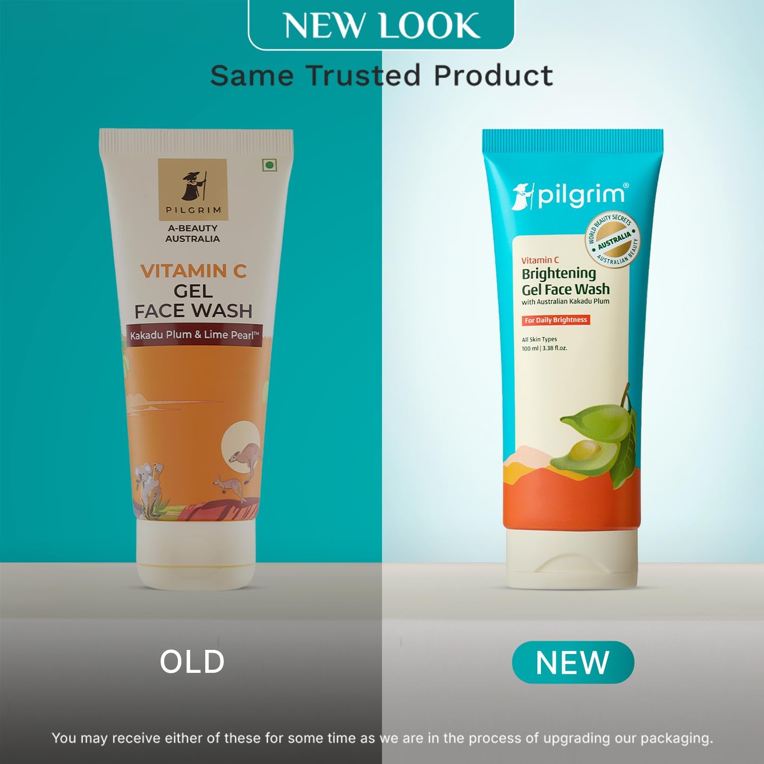 Pilgrim Australian Vitamin C Gel Face Wash for glowing skin with Kakadu Plum & Lime Pearlâ„¢ | Face wash for dry & radiant skin | Women & Men | 100 ml