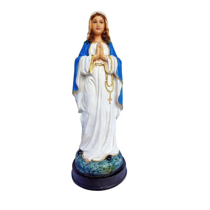 Newven Polymarble Mary Catholic Wall Decorative Christian Statues