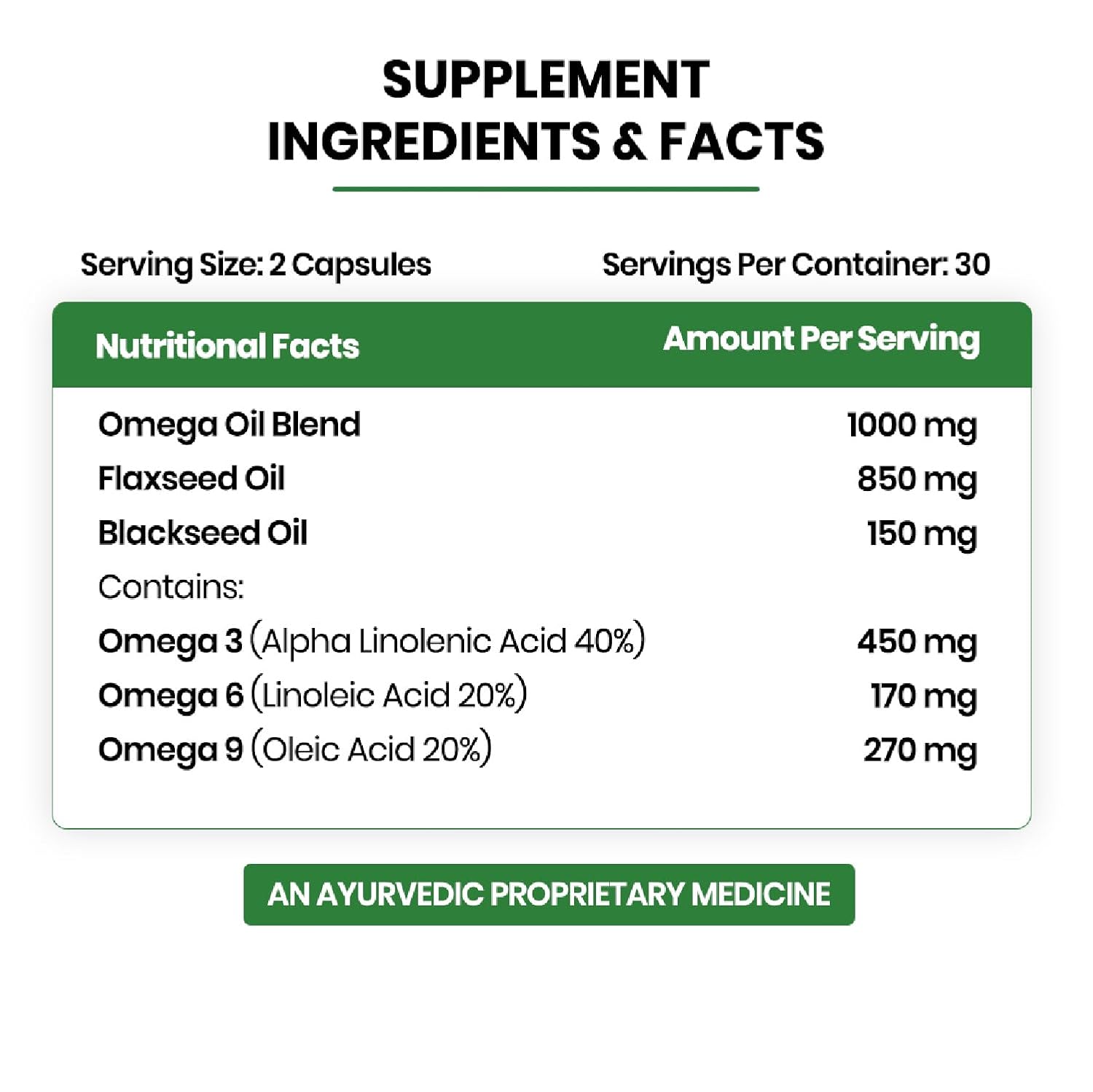 Vlado's Himalayan Organics Omega 3 6 9-2000mg/Serving I Vegetarian Omega 3 Supplement I Support Muscle,Bone,Heart & Skin - No Burps, No Fish Oil Used Capsules for Men & Women- 60 Capsules