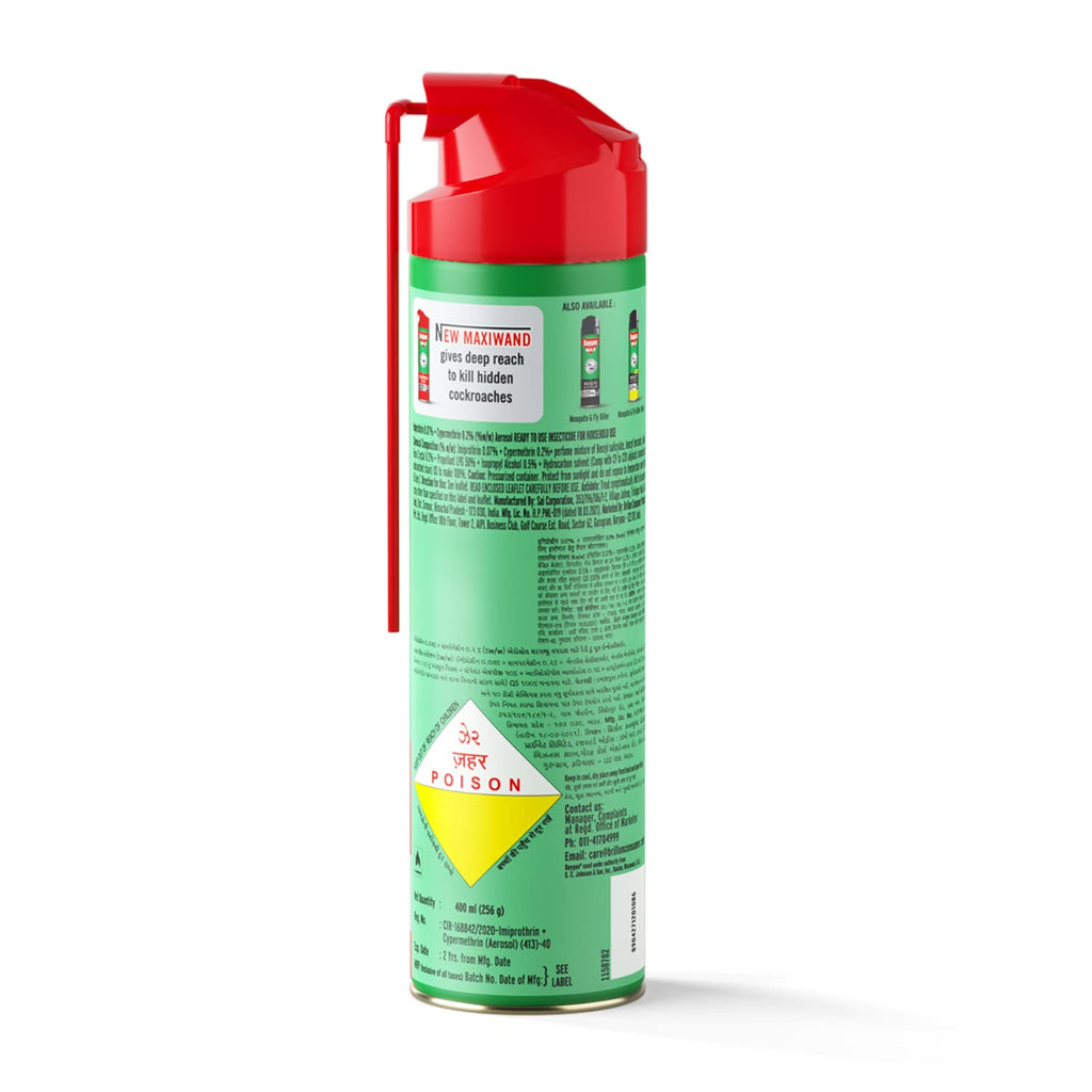 Baygon Cockroach Killer Spray, 400 ml