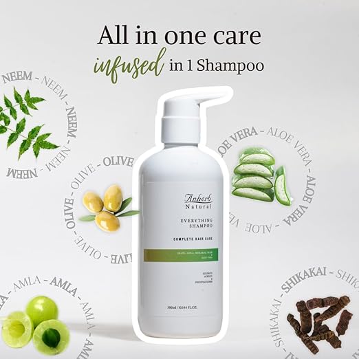 Anherb Natural Everything Shampoo For Ultimate Nourishment + Strength Infusion - 300 ml