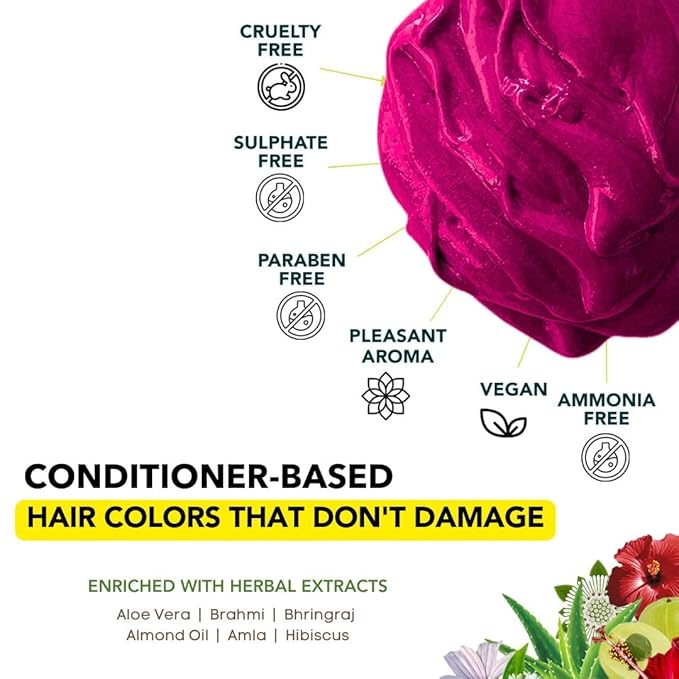 Paradyes Top-up Semi-permanent Carola Pink Diy Conditioner Based Hair Colour - 120 Gms