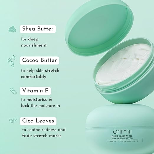 Orimii Bump Hydrating Stretch Marks Body Butter For Women - 100 gms