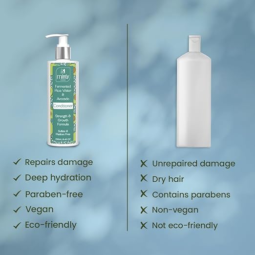 Mittiy Made Fermented Rice Water Conditioner for Hair With Avocado - 250 Ml