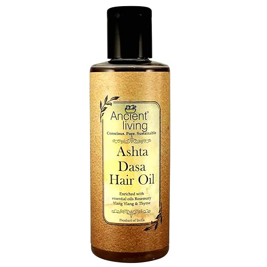 Ancient Living Organic Ashta Dasha Hair Oil - 50 ml Each (Pack of 2)