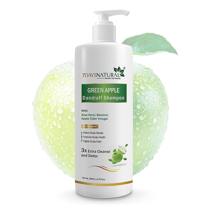 7Days Natural Green Apple Dandruf Shampoo - 200 ml