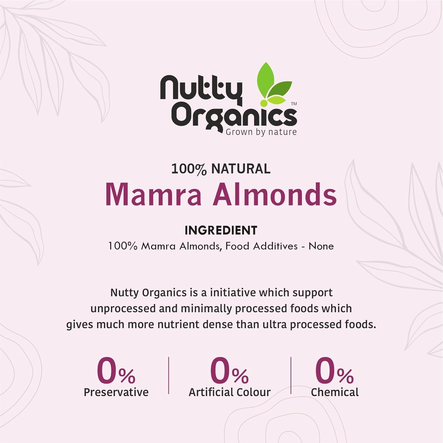 Nutty Organics Almonds Mamra (Grade A ++ Nuts, Premium,Rich In Oil, Imported) Richest Natural Source of Vitamins, Magnesium & Protien | Special Mamra Badam Giri