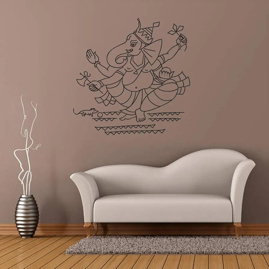 Rangoli Vinyl Wall Sticker Self-Adhesive Wall Decor Parent 5 Design-22