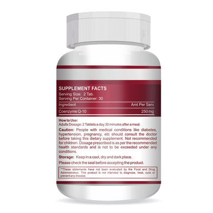 Vokin Biotech Natural Coenzyme Q-10 Rich in Antioxidant, Support Heart Health & Boosts Energy 250 mg