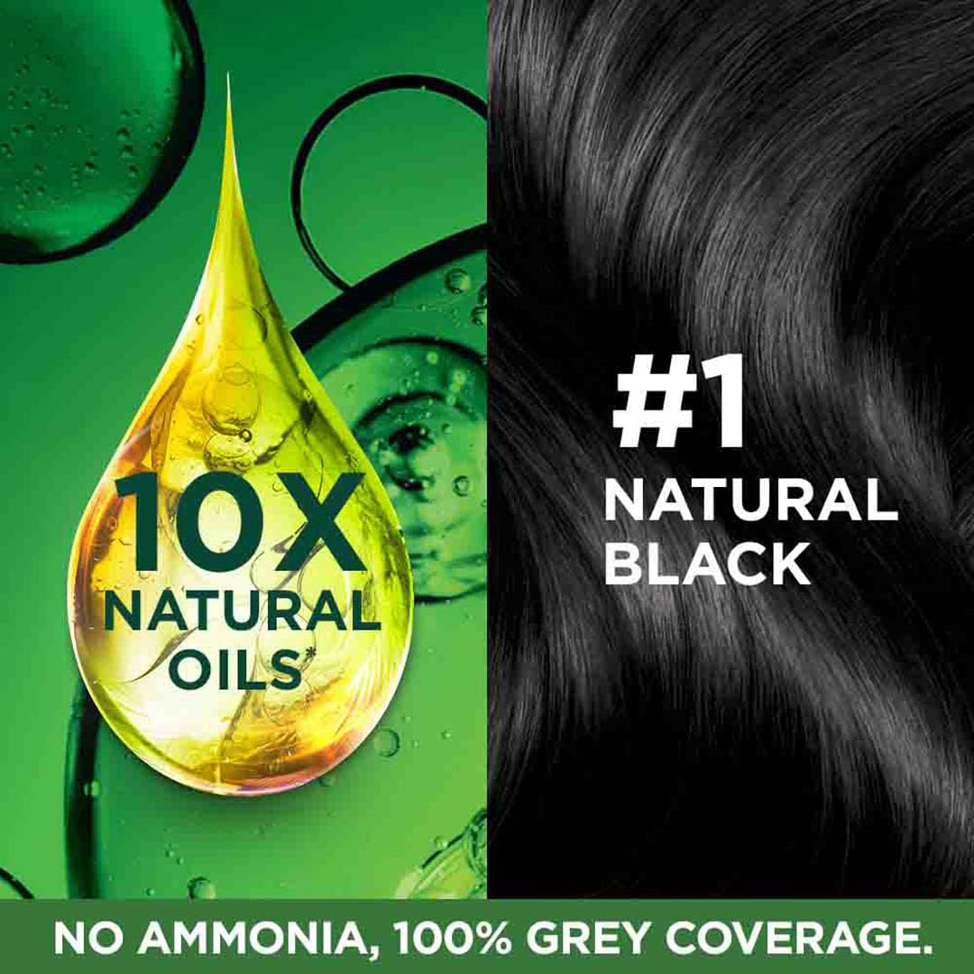 Garnier Color Naturals CrÃ¨me hair color, Shade 1 Natural Black, 70ml + 60g