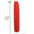 Artificial Marigold Graland Flowers Long Toran Indian Genda Phool Orange