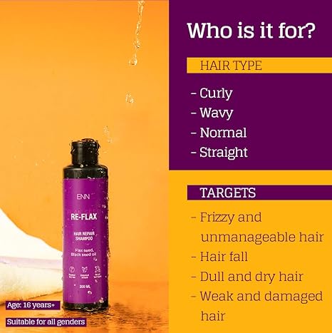 Enn Re-Flax Hair Repair Shampoo - 200 ml