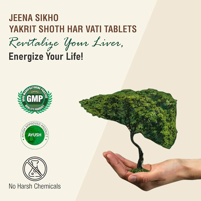 Jeena Sikho Yakrit Shoth Har Vati/ Liver Care Tablets - 60 Tablets