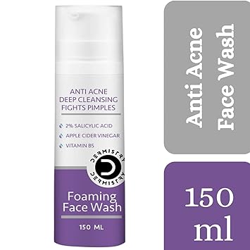 Dermistry Salicylic Acid Niacinamide Anti Acne Deep Cleanser Foaming Face Wash - 150 ml