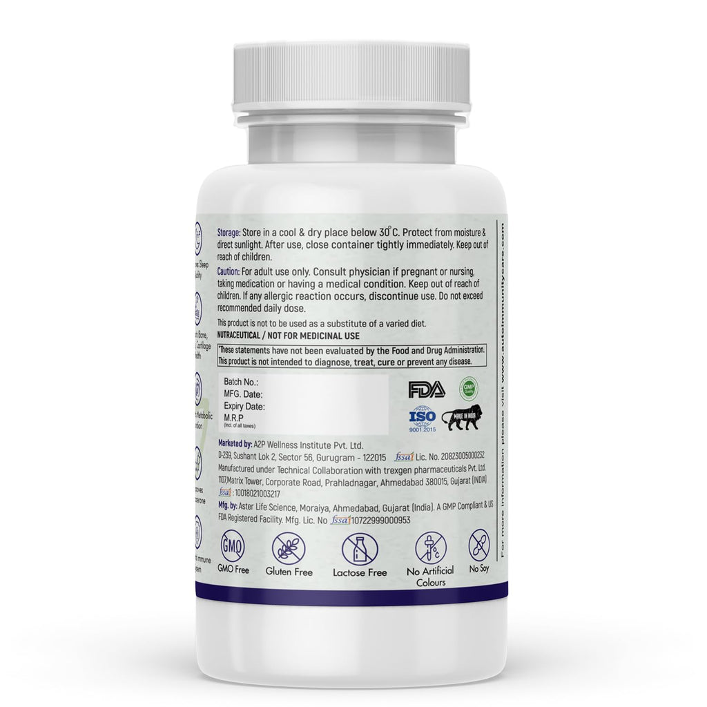 Autoimmunity Care ZMA+ Care | Zinc Magnesium Supplement with Vitamin B6 | Supports Sleep, Muscle Recovery, Brain Health, Immunity & Stress Relief | ZMA Supplement for Men & Women | 60 Caps (30 doses)