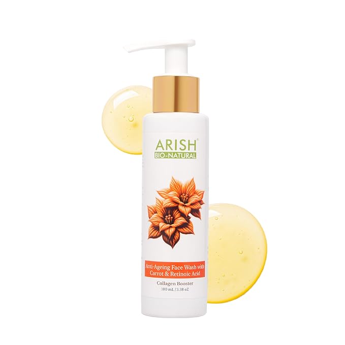 Arish Bio-natural Anti-ageing Face Wash With Carrot & Retinoic Acid - 100 Ml