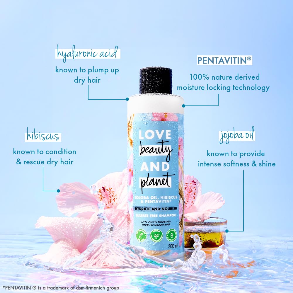 Love Beauty & Planet Hydrate & Nourish shampoo 200ML