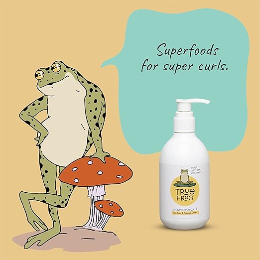 True Frog Shampoo for Curly Wavy Dry and Frizzy Hair Cleansing - 250 ml