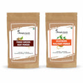 Simply Earth Korean Red Ginseng 100g and Gelatinised Peruvian Maca Root 75g Combo | Natural Herbal Supplement for Men & Women | Boosts Focus, Energy & Physical Endurance