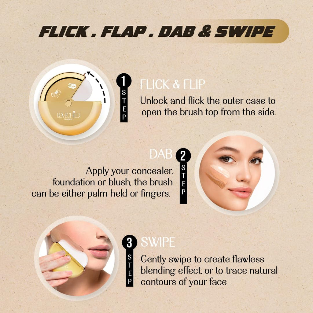 LoveChild Masaba Swipe Right Foundation Brush, 15g