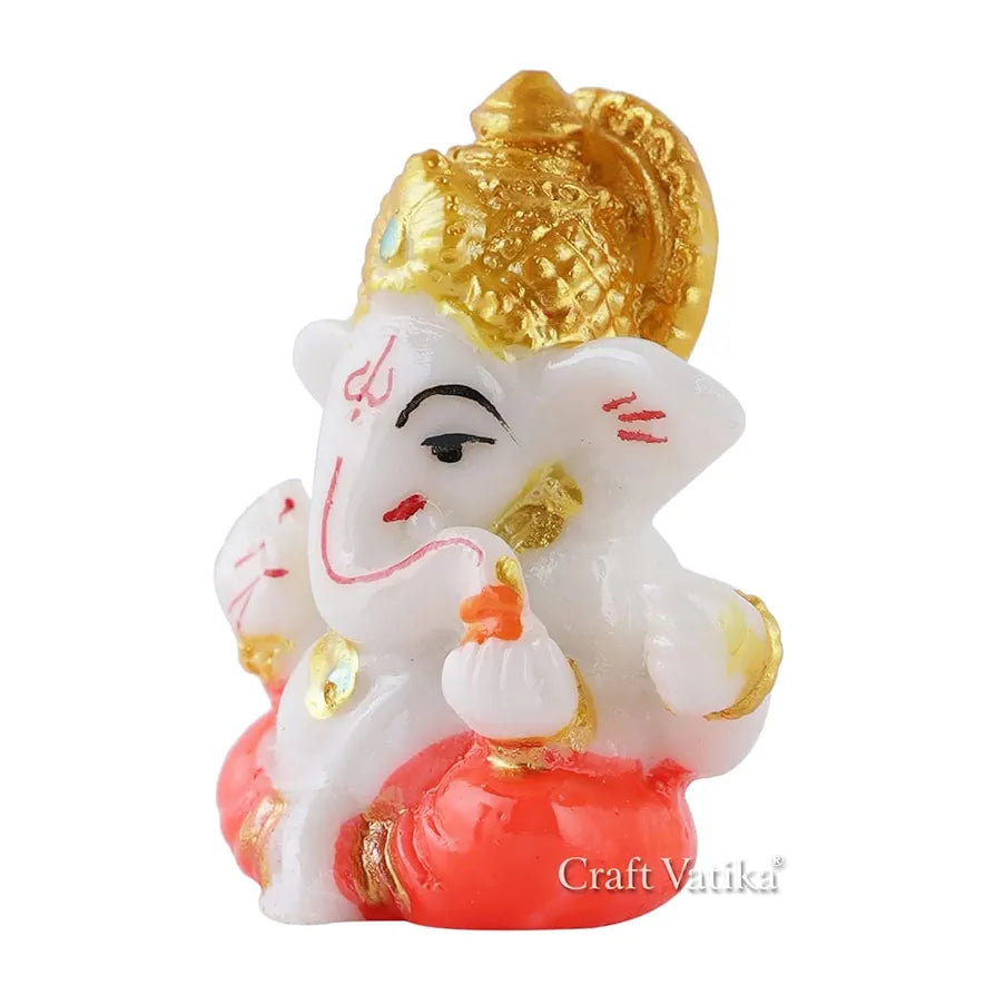Ganesha Idol Ganesh Murti Showpiece - Car Dashboard Accessories Idols