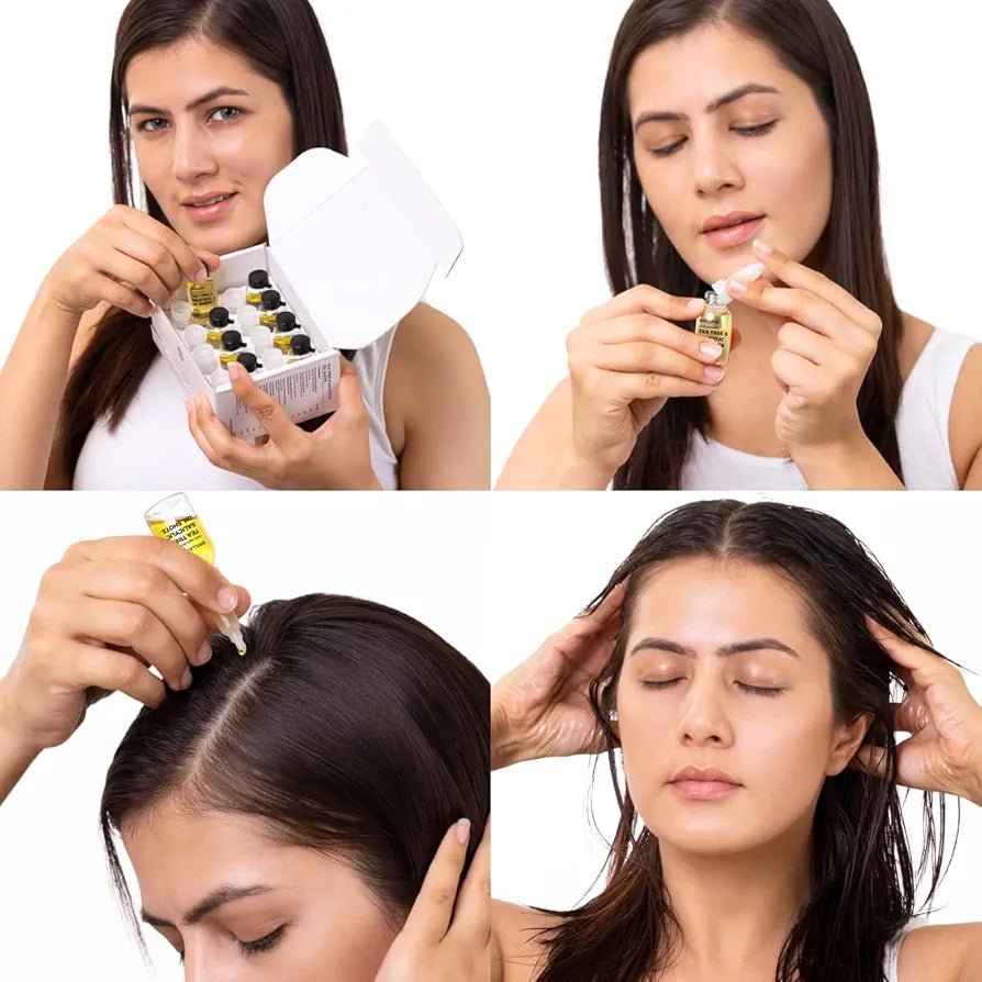 Brillare Tea Tree Hair Oil Shots for Dandruff & Itchy Scalp - 40 ml