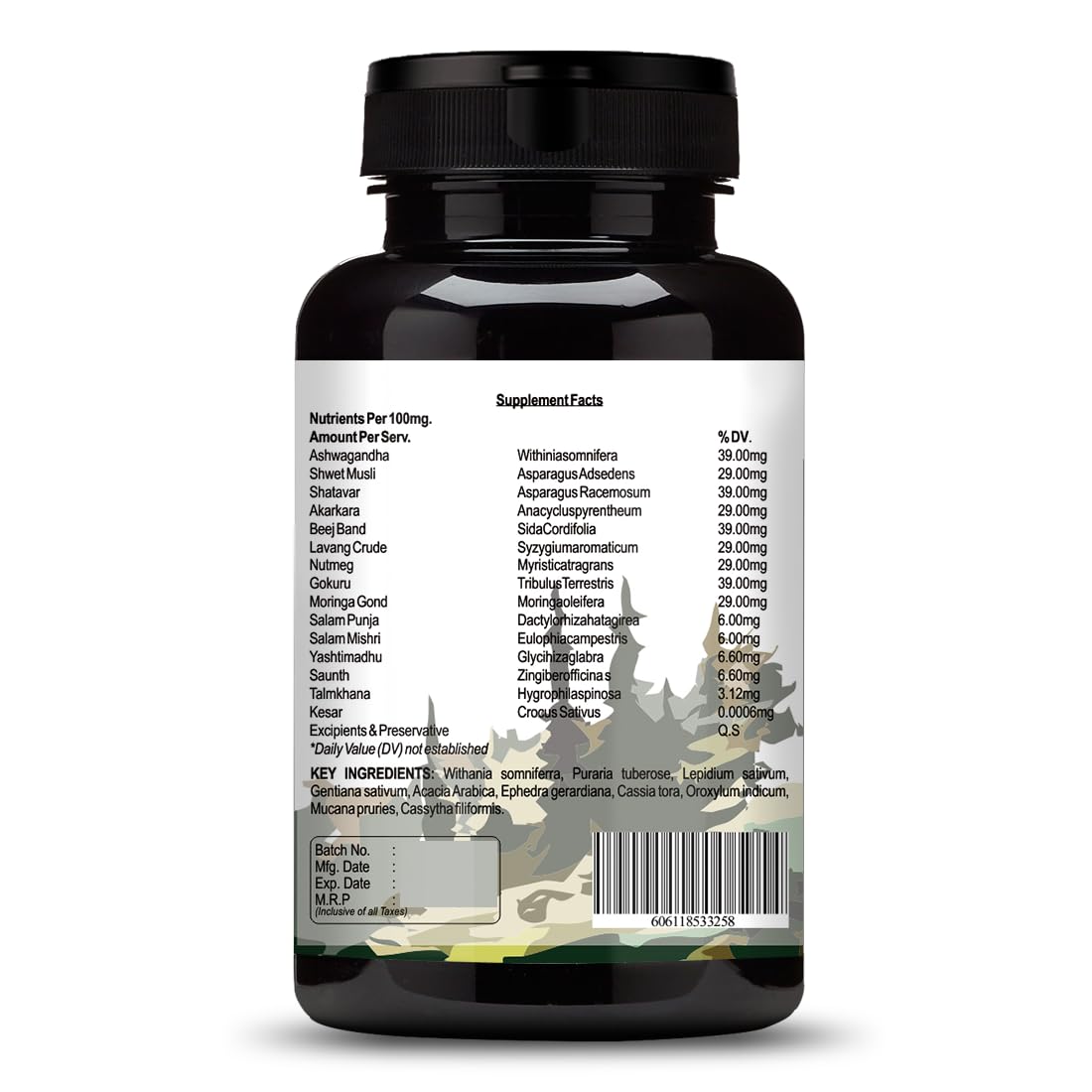 Vokin Biotech Original Height Veda Supreme Formula 60 Capsules (Pack of 1)