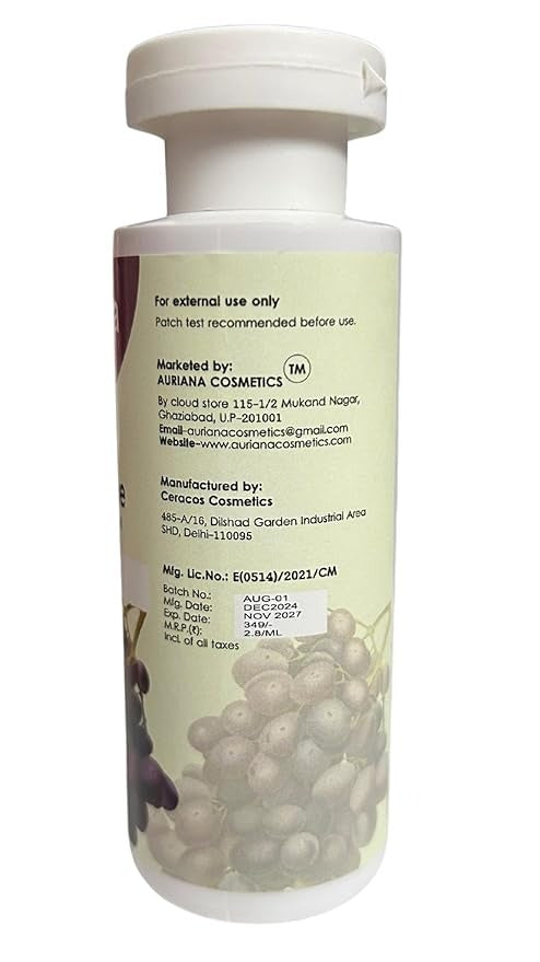 Auriana Cosmetics Red Grape Wine Face Wash - 125 ml