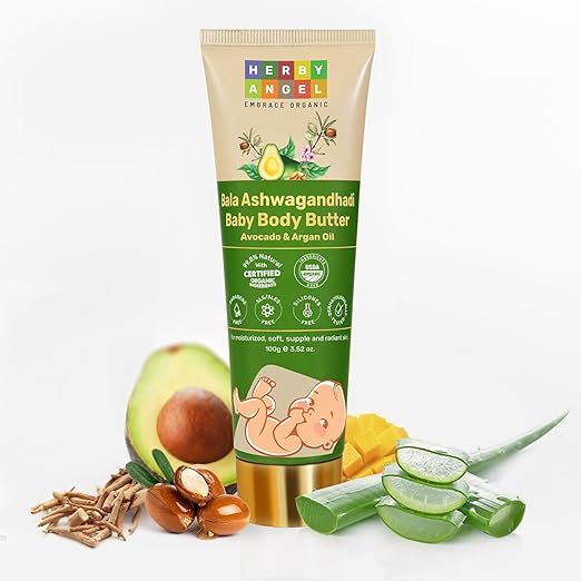 Herby Angel Bala Ashwaganghadi Baby Body Butter for Kids - 100 gms