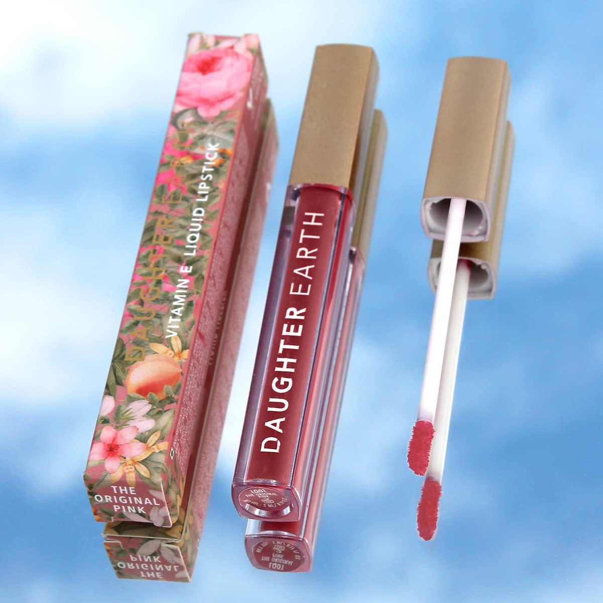 Daughter Earth Liquid Lipstick With Vitamin E & Hyaluronic Acid the Original Pink - 5.0 Ml