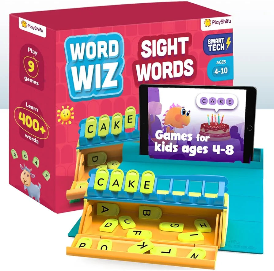 PlayShifu Phonics & Reading Game for Kids Plugo Word Wiz Plugo Letters Tech-Powered Spelling Grammar & Vocabulary Kit Educational Toy & Gift for Boys & Girls Ages 4–10 Fun Learning Game