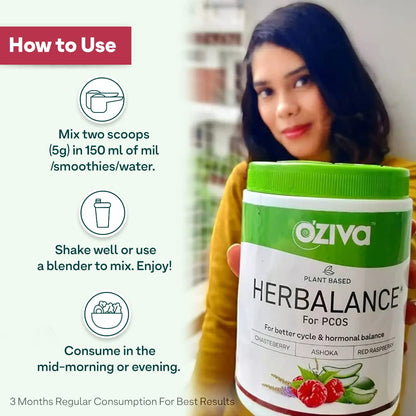 OZiva Plant Based Herbalance For Pcos - 250 gm - Pack of 1