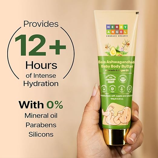 Herby Angel Bala Ashwaganghadi Baby Body Butter for Kids - 100 gms