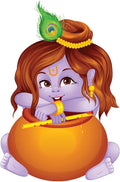 Rangoli White Glossy Vinyl Wall Sticker Premium Self-Adhesive Waterproof Parent-2 Design-20