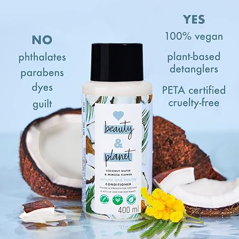 Love Beauty & Planet Coconut Water & Mimosa Flower Natural Conditioner - 400 ml