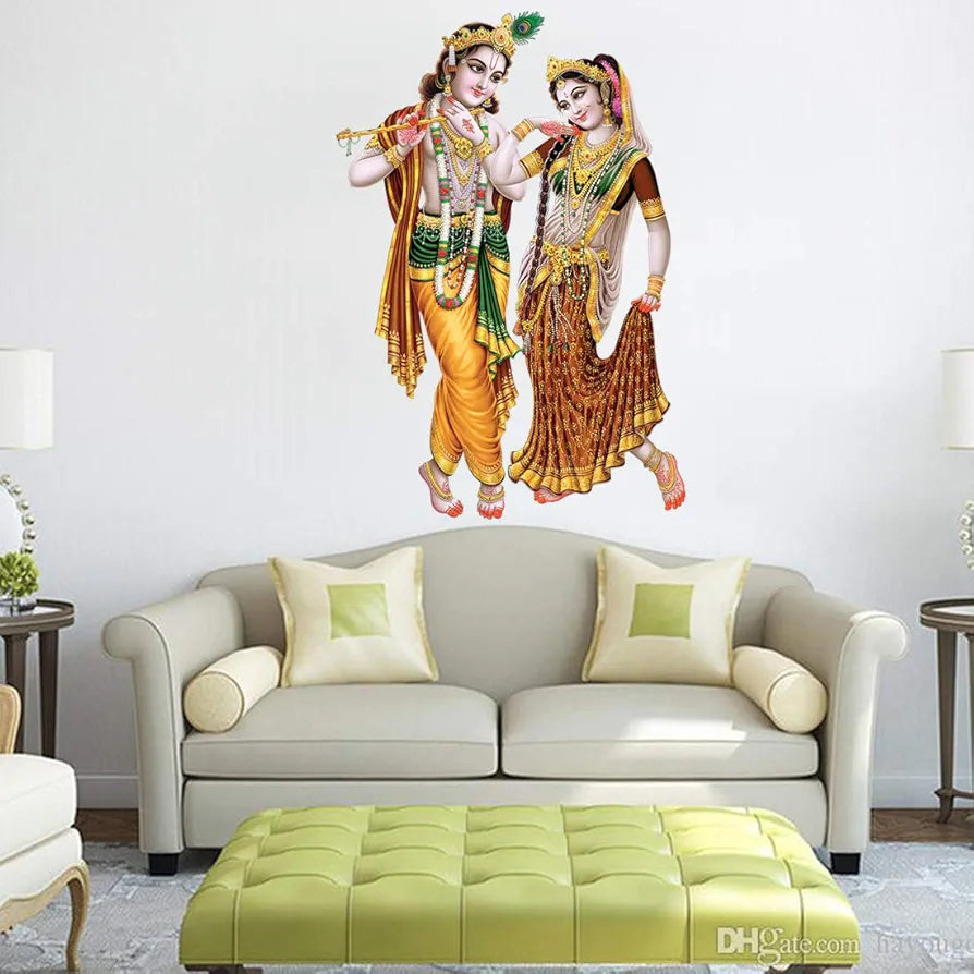 Rangoli White Glossy Vinyl Wall Sticker Premium Self-Adhesive Waterproof Parent-7 Design-5