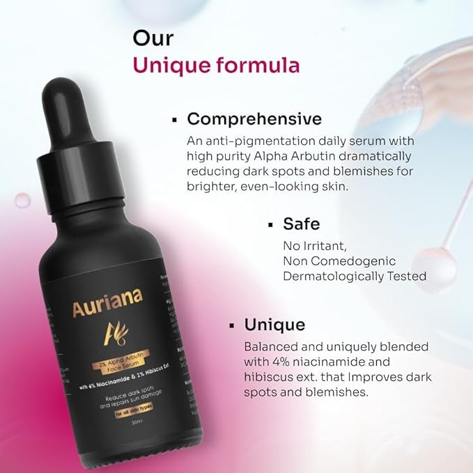 Auriana Cosmetics Advanced Brightening Face Serum - 30 ml