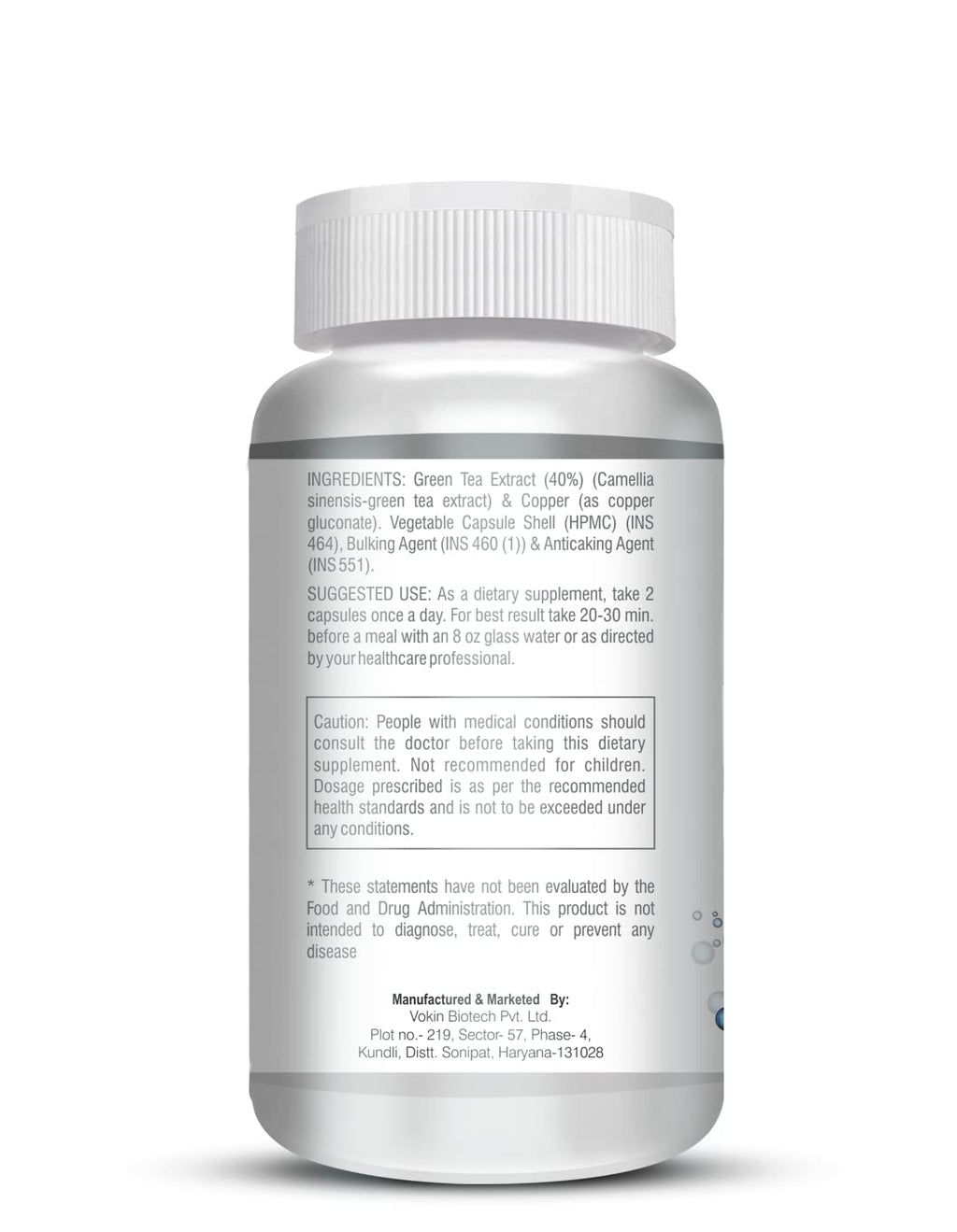 Vokin Biotech Chelated Copper Gluconate â€“ Support Connective Tissues â€“1700mcg â€“ 90 Capsules