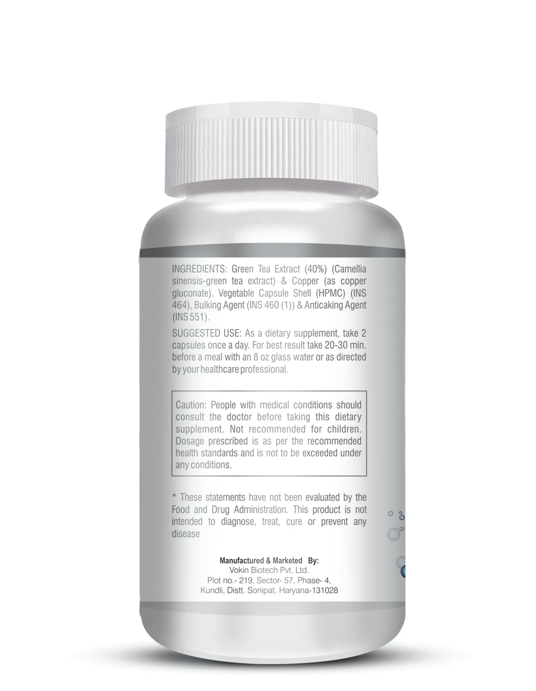 Vokin Biotech Chelated Copper Gluconate â€“ Support Connective Tissues â€“1700mcg â€“ 90 Capsules