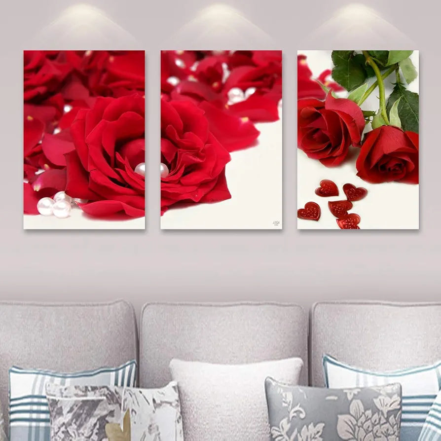 Rangoli MDF 3 Pcs Wall Poster 12x18 Inch Decorative Wall Art P-4 Design-9